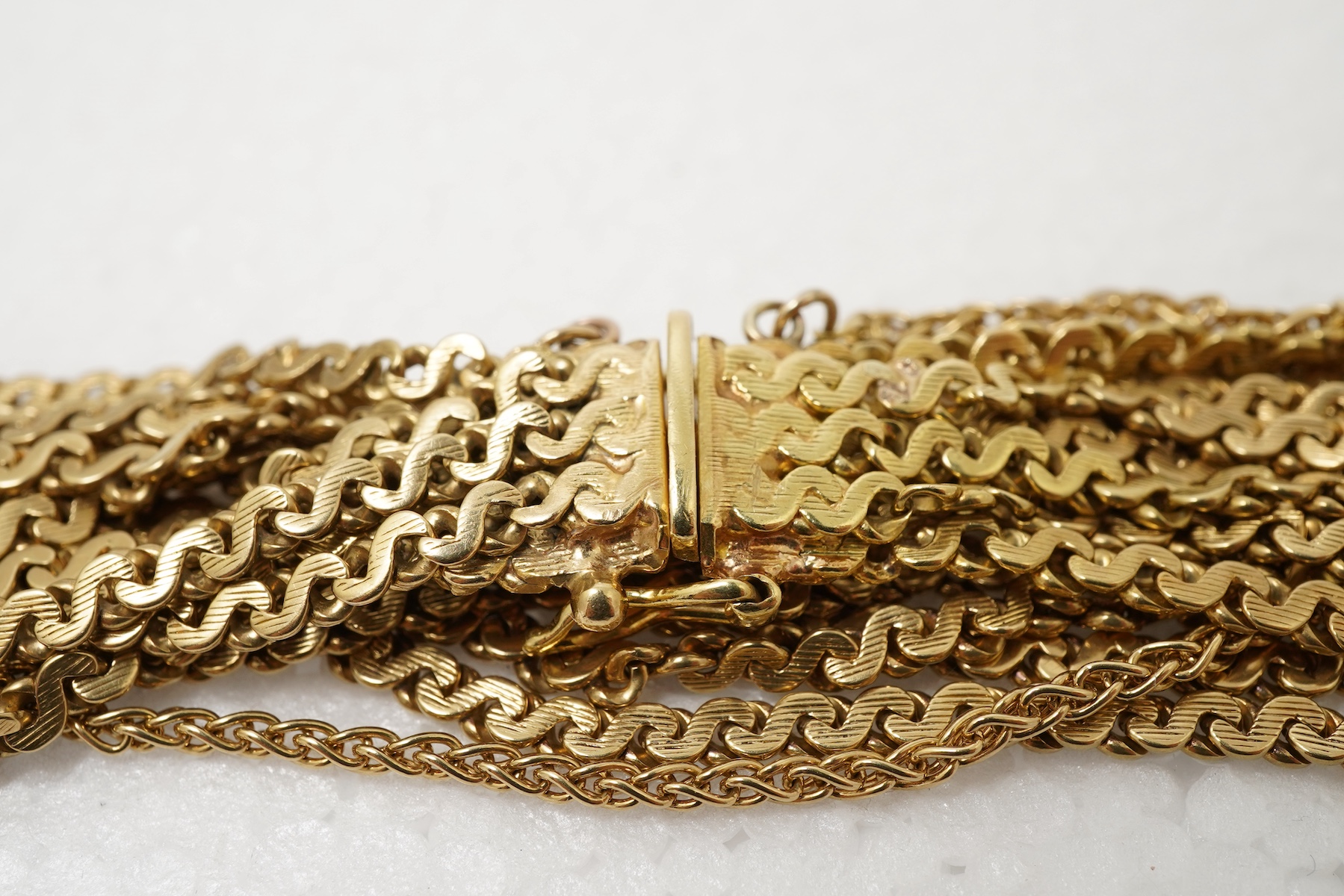 A gold bracelet, 1970s